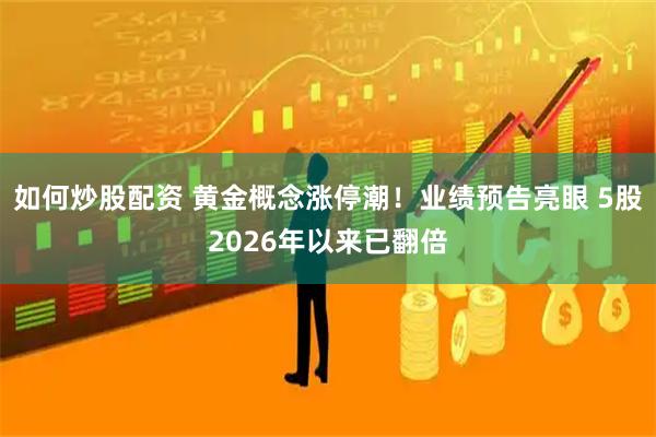 如何炒股配资 黄金概念涨停潮！业绩预告亮眼 5股2026年以来已翻倍