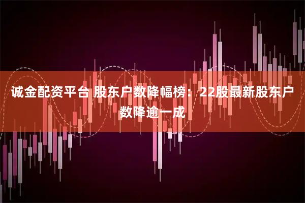诚金配资平台 股东户数降幅榜：22股最新股东户数降逾一成
